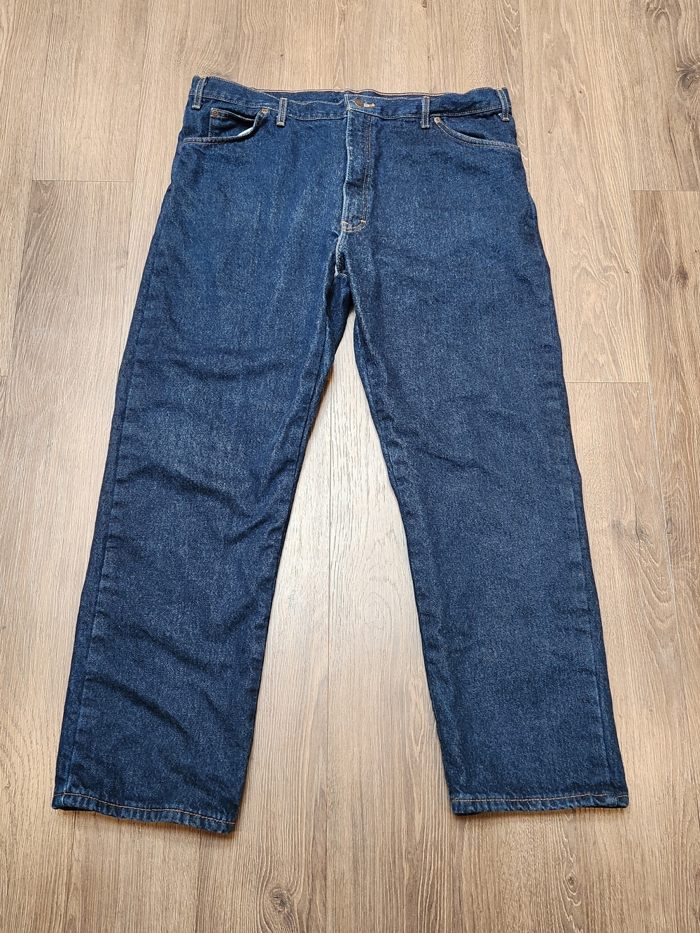 Dickies Flannel Lined Jeans 40x32 Relaxed Fit Dark Wash Workwear Denim Gorpcore